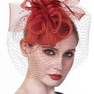 Eleganti Cappelli Fascinator Neri con Motivo Floreale a Fiocco in Rete, Unisex, per Kentucky Derby, Matrimoni, Feste, Piccoli Mini Cappelli in Sinamay per la Chiesa - Product Image 6