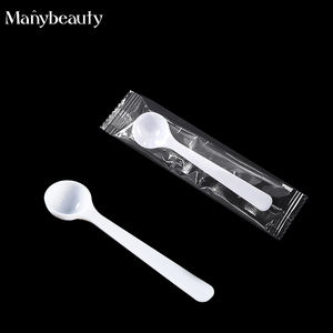 Cuillère à mesurer le visage en plastique blanc à long manche (1ml-30ml) Outils de dosage de poudre Limiter le <span class=keywords><strong>sel</strong></span> Cuillère à café Cuillère à mesurer - Product Image 5