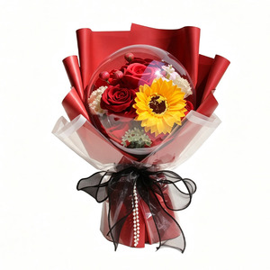 Bouquet <span class=keywords><strong>de</strong></span> fleurs en <span class=keywords><strong>savon</strong></span> acrylique 3 couleurs, parfum longue durée, cadeau <span class=keywords><strong>de</strong></span> Saint-Valentin pour petite amie, cadeau d'anniversaire, vente en gros. - Product Image 6
