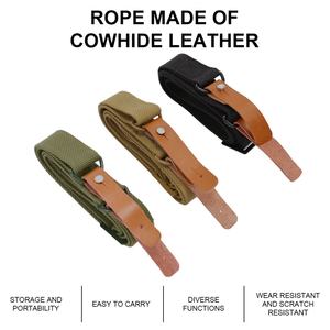 Sangle tactique réglable en cuir et nylon, confortable et élégante, série AK, pour la chasse, pour tige en carbone - Product Image 2