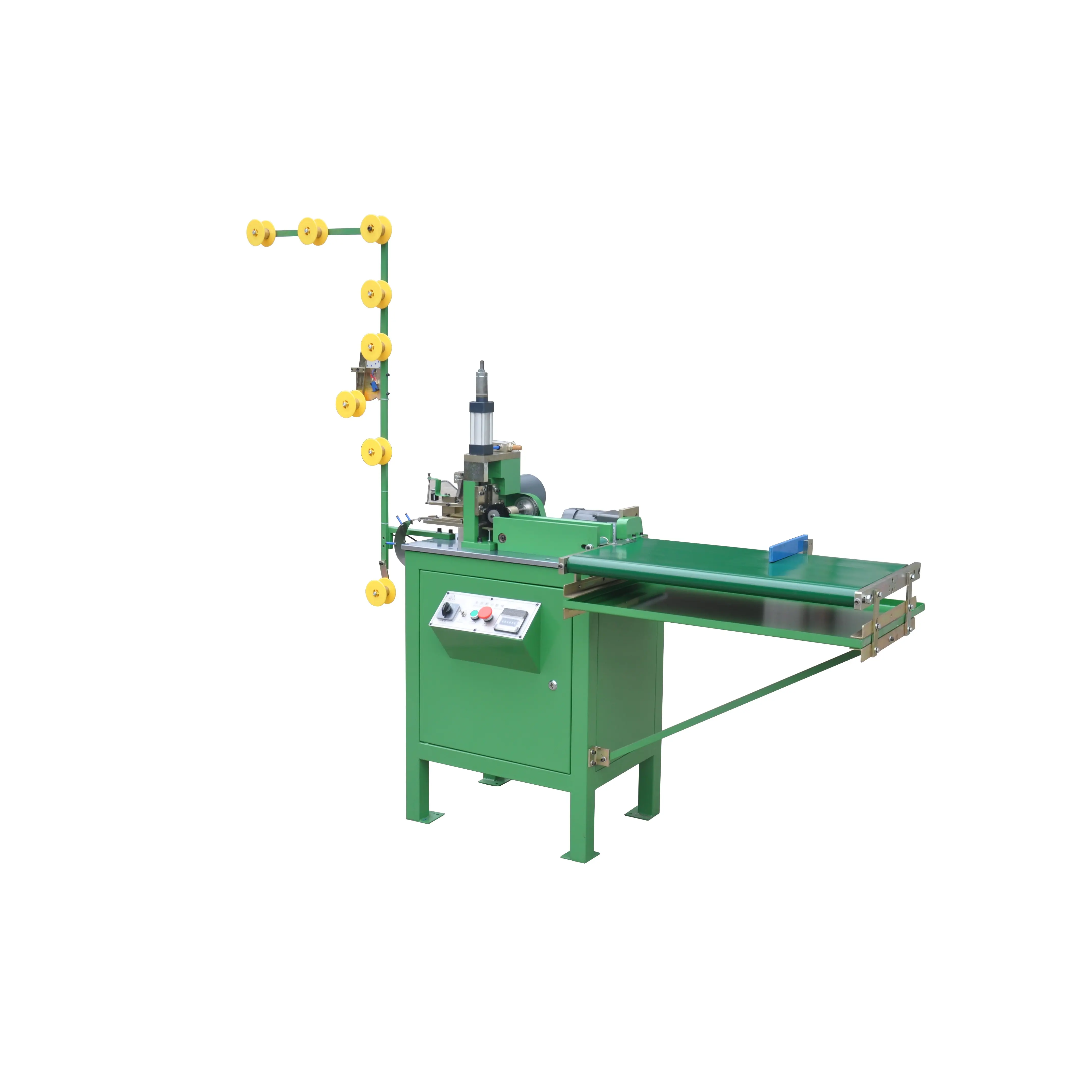 Customize Full Automatic Pneumatic Closed End Place Nylon Metal Zipper Cutting Machine