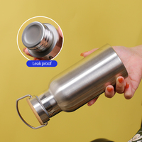 Botella de agua de termo de acero inoxidable de una sola pared Botella de agua aislada ry Space Purple Black Casual Yellow