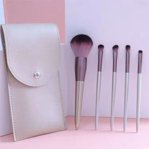 Juego de maquillaje profesional de 7 piezas de etiqueta privada, polvo púrpura, mezcla de contorno, ojos, cara, base de pelo, corrector, pelo de cabra - Product Image 5