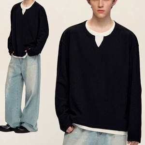 Venta al por mayor de Camisetas Personalizadas para hombre, tela de gofres de inspiración clásica, tejido de ganchillo, diseño en blanco, patrón de leopardo, estilo Formal - Product Image 1