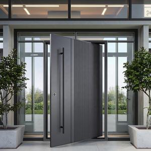 Porta Pivotante Moderna in Ferro Battuto di Grandi Dimensioni, Design Personalizzato, Porta d'Ingresso Esterna di Sicurezza Antifurto per Appartamenti, Atri Esterni e Ville - Product Image 4