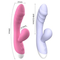 JT Silikon Wasserdichter Wiederaufladbarer Analplug Klitoris-Nippel-Sauger Vaginaler Vibrationsmassagestab Erwachsenen-Spielzeug