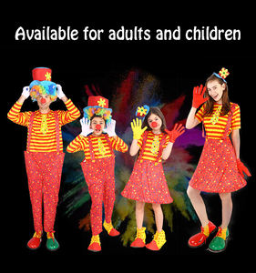 ชุดตัวตลกงานรื่นเริง ชุดคอสเพลย์ ชุดโจ๊กเกอร์ฮาโลวีน ชุดตัวตลกสำหรับงานปาร์ตี้ครอบครัว - Product Image 6