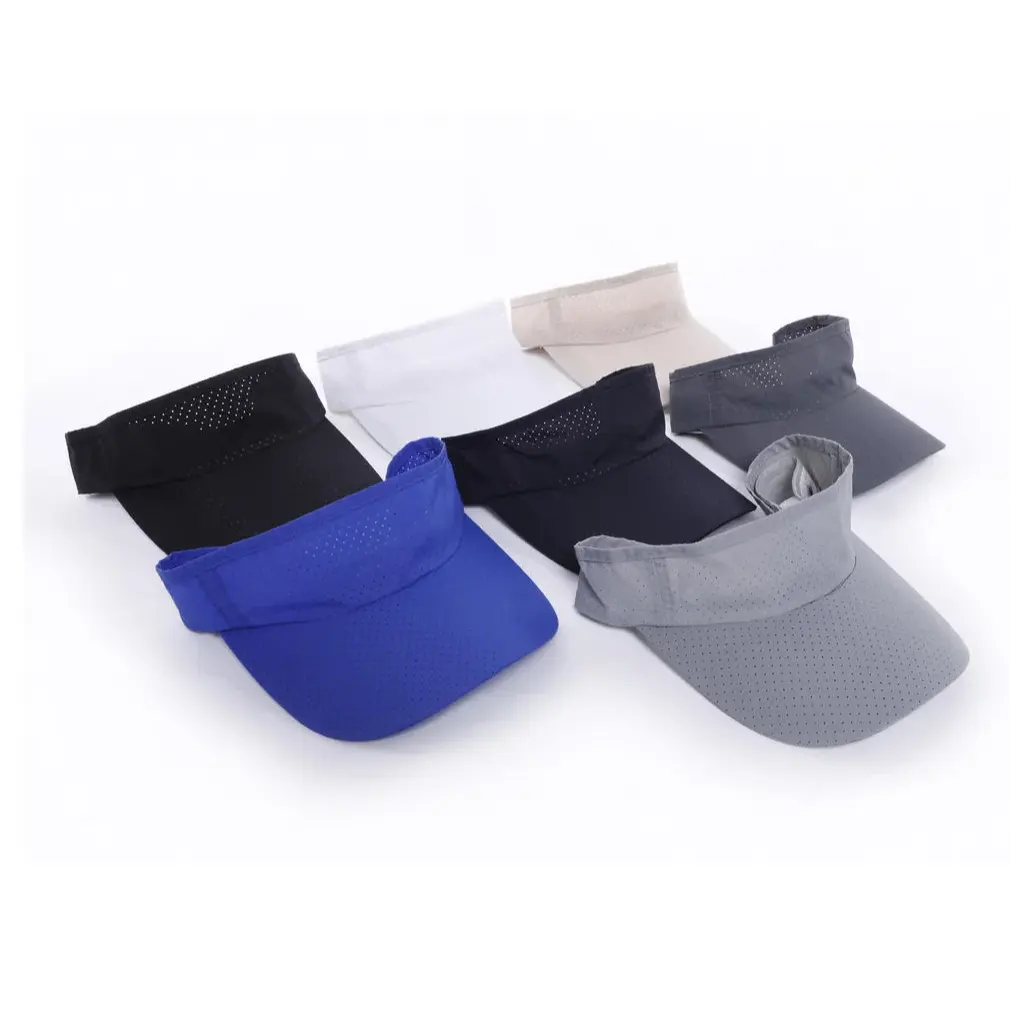 Outdoor breathable mesh sports running golf cap sun visor cap hat with custom logo Design Sports Empty Top Hat