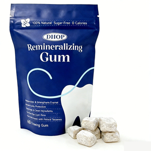 Chewing-gum naturel biologique pour soins bucco-dentaires avec hydroxyapatite, charbon actif et mastic pour le nettoyage des dents et la fraîcheur <span class=keywords><strong>de</strong></span> l'haleine - Product Image 2