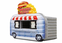Burgers gonflables de camion de nourriture d'approvisionnement d'usine et barre gonflable démontable de support d'autobus de nourriture de voiture de cabine de frites pour la location