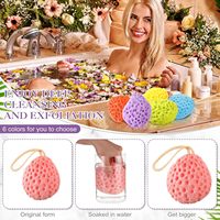 Éponge konjac naturelle biodégradable pour le corps, éponge de bain pour bébé