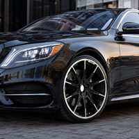 Jantes de voiture sport en alliage d'aluminium monobloc de haute qualité AL, finition Hyper Black, 17 pouces, 5*112, pour Mercedes, pour Mercedes Benz