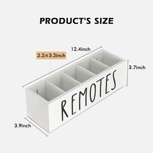 Organisateur de télécommandes, support de rangement rectangulaire pour bureau, salon, sans couvercle, type sur pied - Product Image 5