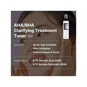 Tónico Clarificante Aha Bha 150ml en Spray para Exfoliación Facial, Poros, Puntos Blancos y Tono de Piel Irregular - Product Image 2