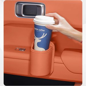 T-1083 Bandeja de Almacenamiento Lateral Duradera para Puerta de Coche, Soporte para <span class=keywords><strong>Teléfono</strong></span> Móvil, Portavasos y Contenedor de <span class=keywords><strong>Basura</strong></span>, Accesorio de Caja de Almacenamiento para Respaldo de Asiento - Product Image 2