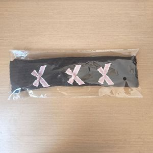 <span class=keywords><strong>Gants</strong></span> tricotés <span class=keywords><strong>mi</strong></span>-<span class=keywords><strong>longs</strong></span> à doigts ouverts de style Lolita pour femmes avec nœud - Product Image 6