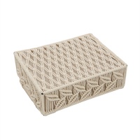 Kingsaule — panier de rangement en tissu et corde de coton, panier pour articles divers, fruits et légumes, vente en gros