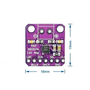 MAX98357 I2S โมดูลเครื่องขยายเสียงแบบไม่มีฟิลเตอร์ แอมพลิฟายเออร์คลาส D รองรับ ESP32 ราสเบอร์รี่ปี่ - Product Image 2