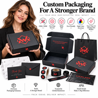 Boîtes d'emballage en cartons personnalisés, petites boîtes de colis de livraison rouge noir mat pour cartes à jouer au poker