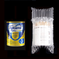 Protège-bouteille de vin gonflable à 4 colonnes Film de protection PE pour l'emballage de coussin d'air à usage intensif pour l'expédition de boissons alcoolisées en verre