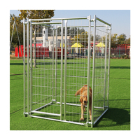 Prix d'usine vente en gros métal acier inoxydable 48 42 36 pouces Cage pour chien avec plateau fil épais chien Cage en fer pour animaux de compagnie au meilleur prix