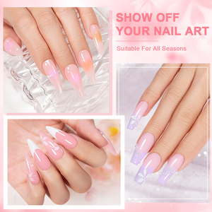 Bozlin Hema Miễn phí 48 màu sắc thuần chay Nail Extension Gel nhà máy bán buôn chất lỏng Gel Builder trong một chai nhãn hiệu riêng Gel Builder - Product Image 6