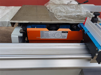 Scie à panneaux de précision pour le travail du bois, table 3800x375mm, coupe à 45 degrés, panneau en mélamine, avec moteur 5.5KW