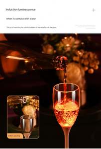 Verre à vin et à bière lumineux multicolores à LED 6 couleurs pour fête, cuisine, décoration de Noël - Product Image 2