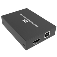 Decodificador H.265 HDMI sobre IP, extensor con función KVM USB, hasta 150m