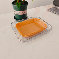 Papier de cuisson rectangulaire naturel non blanchi et sans danger pour friteuse à air, idéal pour la préparation de repas pour enfants