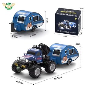 <span class=keywords><strong>Voiture</strong></span> télécommandée miniature YF 1:64 pour enfants, cadeau d'anniversaire pour garçons, <span class=keywords><strong>avec</strong></span> éclairage LED, 2 roues motrices, <span class=keywords><strong>avec</strong></span> remorque <span class=keywords><strong>caravane</strong></span> - Product Image 6