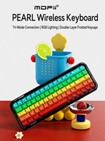 Clavier mécanique rétroéclairé RGB translucide, BT 2.4G USB C filaire, triple mode, OEM ODM, fabricant direct, vente en gros
