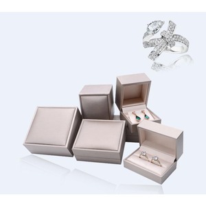High end PU leather jewelry <b>box</b>, ring <b>box</b>, <b>earring</b> <b>box</b>, bracelet <b>box</b>, necklace <b>box</b> can be customized according to needs - Product Image 4