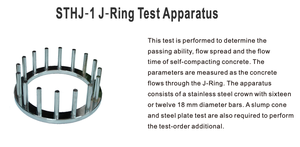 STHJ-1 J링 시험장치 SCC 통과 콘크리트 유동성 유동시간 J링 시험장치 자기결합 콘크리트 - Product Image 2