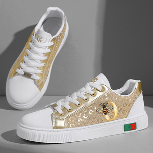 Zapatillas de Hombre Primavera/Otoño 2025, Modernas, Transpirables, Ligeras, Cómodas, Bordadas, con Estampado Animal, Parte Superior de Cuero - Product Image 1