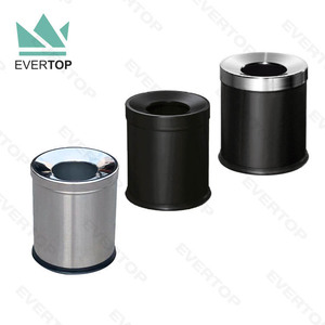 Mở Top Xoay Nắp Phòng Khách Sạn Chất Thải Thùng Phòng Khách Thùng Rác Có Thể Với Nhà Thùng Rác Phong Cách Mộc Mạc Thùng Rác Cho Nhà Sử Dụng - Product Image 4