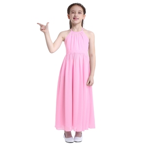 Vestido de Niña para Verano, Diseño Moderno, de Gasa con Flores, para Fiesta, Boda, Dama de Honor, Cumpleaños, Princesa, Tallas 4-14 - Product Image 2