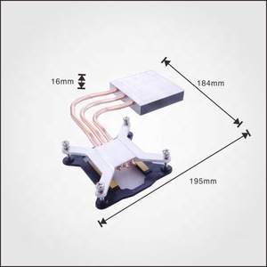 GPU CPU Backplate Copper Heatsink Round Pipe Cooling for Laptop <span class=keywords><strong>PC</strong></span> RAM Thermal Sink with Thin Fanless Passive Design - Product Image 3