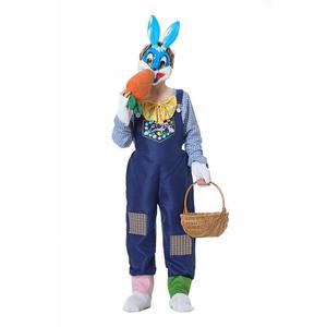 Costume de lapin pour garçons, combinaison bleue à manches longues, tenue de cosplay d'Halloween, 8-13 ans - Product Image 5