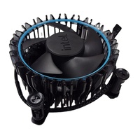 Refroidisseur de processeur à profil bas pour Intel LGA 1700, dissipateur thermique à ailettes en aluminium anodisé avec ventilateur de refroidissement