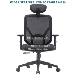 Meilleur classique élégant Chine moderne luxe confortable maison orthopédique ordinateur maille exécutif pivotant chaise de bureau ergonomique - Product Image 3