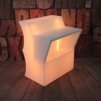 Meubles en plastique modernes, comptoir de bar extérieur à 16 couleurs changeantes, éclairage LED pour salon, produits rotomoulés, rotomoulage