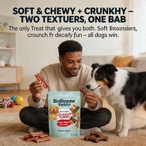 Oferta Especial: Premios de Tocino Premium para Perros, Personalizados OEM, Suaves, Masticables y Crujientes, para Entrenamiento y Salud Digestiva, 300g, Sin Granos - Product Image 2