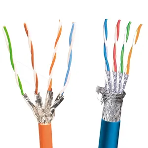 100m 305m רול 23awg טהור נחושת utp ftp חתול 7 sftp cat7 ethernet כבל עבור מקורה חיצוני lan רשת