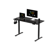 Cadre de bureau assis-debout modulaire moderne réglable en hauteur, moteur unique, base réglable 70 kg, largeur programmable, ergonomique