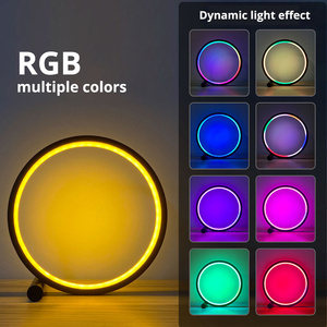Lampe de table intelligente RGB LED Wi-Fi, veilleuse de chevet à intensité variable, lumière d'ambiance USB, décoration pour setup gaming, LED Art Déco - Product Image 5