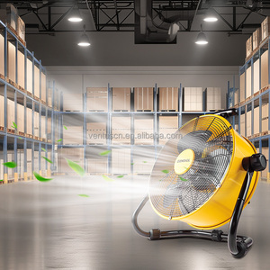 Ventilateur sur pied en métal à grande vitesse de 18 pouces avec <span class=keywords><strong>3</strong></span> pales en aluminium, vent puissant - Product Image 2