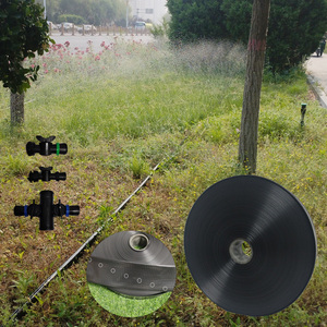 Rain Tape Micro Spray Irrigation Agricultural Rain Hose Black Pipe Laser Spray Drip Irrigation Garden Modern 100/200m/ro