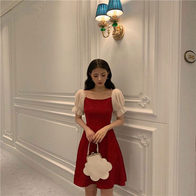 asymmetrical dress red Jaw-dropping asymmetric Red midi dress, Xo Xo M / 6 / Red main image 0