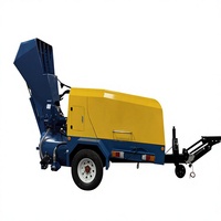 Machine à coucher le ciment MINLE ML837DBHS haute efficacité avec grattoir et trémie à distance, pompe à mortier automatique 5m³/h